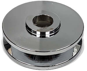 Electrical: Mechman Single V-Groove Alternator Pulley, Chrome Finish (MM24-1109AC)
