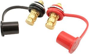 Electrical: Aeroflow Remote Battery Junction Terminal Kit Sold As a Pair Negative (Black) and Positive (Red) (AF49-4057)