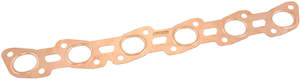 Exhaust: Aeroflow Nissan RB20 / RB25 Copper Embossed Exhaust Gasket Suit Nissan RB20/RB25 with 1.33" x 1.71" Port Size (AF1854-2704)