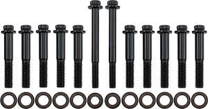 Aeroflow Ford 351 Cleveland Intake Bolts - Black Finish 12 Point Head, Pack of 1&hellip;