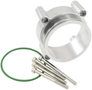 Fuel System: Aeroflow Ford Falcon DBW Adapter, Silver Finish suits Barra FG, FG-X Throttle Body and 3" Intercooler Clamp (AF64-2148)