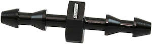 Hose Fittings: Aeroflow Male to Male 3mm (1/8") Barb Push Lock Adapter Black Finish (AF410-01BLK)