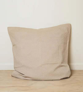 100% Cotton Waffle Euro | Natural