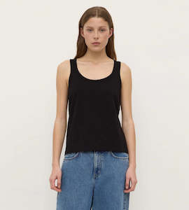 Tanks: Assembly Label | Adria Jersey Tank | Black