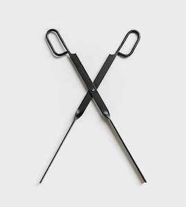 Pallares | Hand Forged Firewood Tongs | 48cm