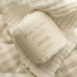 Pure Mama | Cotton Muslin Washcloths (3 pack)