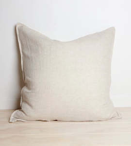 Home Lab | 100% French Linen Euro pillowcase | Natural Oat