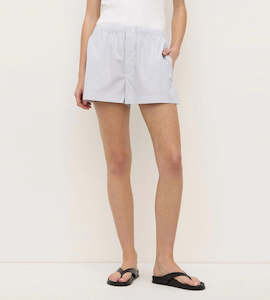 Assembly Label | Cora Stripe Short | White/Navy Stripe