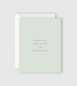 Father Rabbit Stationery | Thank You Very Much for Everything Card