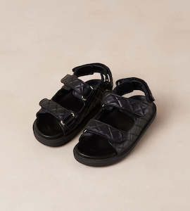 Shoes: Alohas | Hook-Loop Sandal | Black