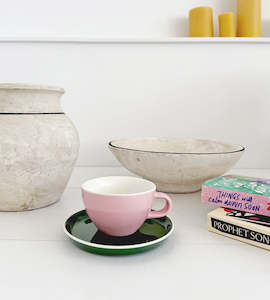 Acme Classic Cup & Kawakawa Saucer | Mānuka Flower | 190ml