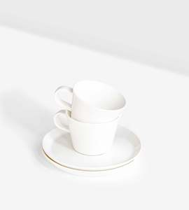 Mugs: Acme | Roman Cup & Saucer | Milk