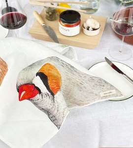 Tea Towel: Father Rabbit | Tea Towel | Birds