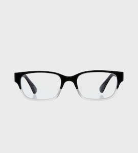 Reading Glasses: 8am Black to Clear Reading Glasses