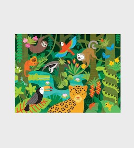 Petit Collage | Wild Rainforest | Floor Puzzle
