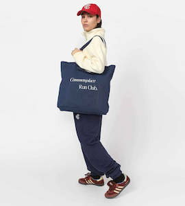 Backpacks Travel Bags: Commonplace | Run Club Tote Bag | Navy