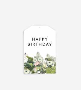 We Love Flowers: Father Rabbit Stationery | Gift Tag | Happy Birthday Botanical