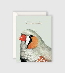 Brilliant Birds: Father Rabbit Stationery | Merry Christmas Bird Card