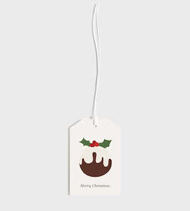 Gift Tags: Father Rabbit Stationery | Gift Tag | Christmas Pudding