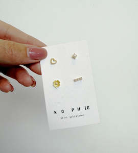 Sophie Jewellery: Sophie | Garden Party Stud Set | Gold