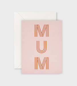 Lettuce | Card | Mum Stripe Letters