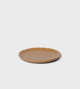 Dinnerware Plates: Tasteology | Waves Small Plate | Terracotta