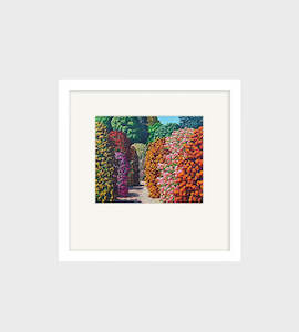 Karl Maughan: Karl Maughan | Waikino Small Art Print | Framed | White