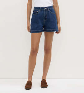 Shorts: Assembly Label | Boxy Denim Short | Heritage Blue