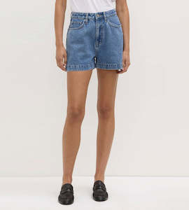 Assembly Label | Boxy Denim Short | Dark Stone