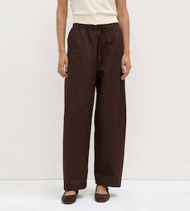 Pants: Assembly Label | Loxley Cotton Blend Pant | Ganache