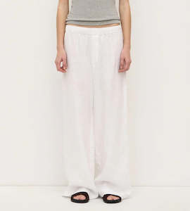 Assembly Label | Everyday Linen Pant | White