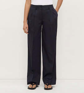 Pants: Assembly Label | Ellen Cotton Twill Pant | True Navy