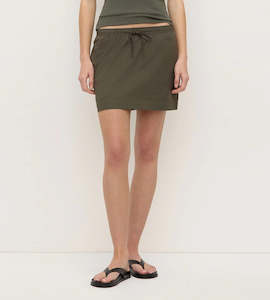 Assembly Label | Kalla Poplin Mini Skirt | Moss