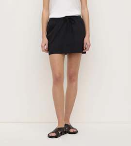 Assembly Label | Kalla Poplin Mini Skirt | Black