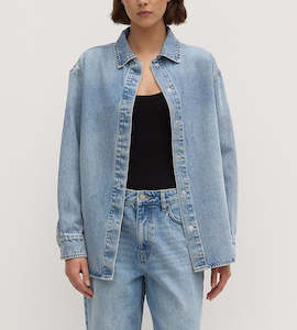 Denim: Assembly Label | Rylee Denim Overshirt Indigo Fade