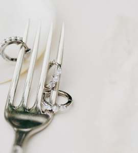 Jewellery: La Dailie | The Ada Pearl and Crystal Mini Hoops | Silver