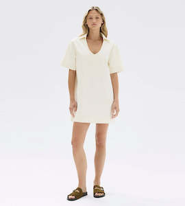 Assembly Label | Genevieve Denim Mini Dress | Ecru