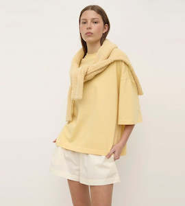 Tops: Assembly Label | Max Cotton Oversized Tee | Sunshine