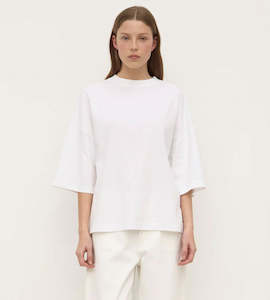 Assembly Label | Max Cotton Oversized Tee | White