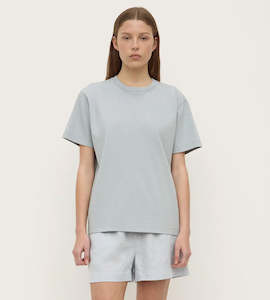 T Shirts: Assembly Label | Womens Organic Base Tee | Cloud