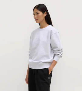 Jumpers: Assembly Label | Womens Weekender Fleece Crew Heather | Grey Marle
