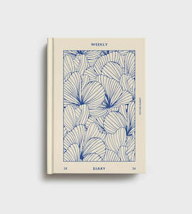 Father Rabbit: Father Rabbit | Weekly Diary 2026 | Prussian Blue Floral