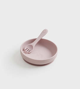 Tiny Table Co: Tiny Table Co. | Plate and Spork Set | Petal