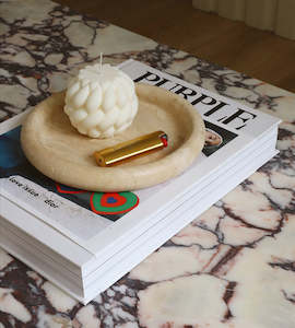 Rocco Travertine Stone Tray