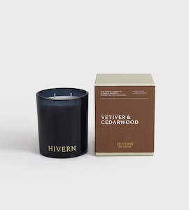 Hivern: Hivern | Vetiver & Cedarwood Candle | Dark Navy