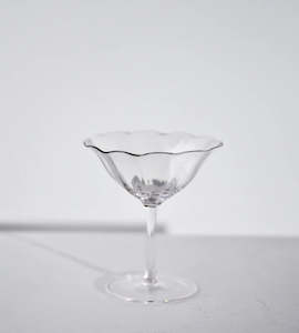 Home Lab I Fleur Cocktail Coupe I Set of 4 I Clear