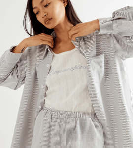 Commonplace | Beech Cottage Shirt | Black/White