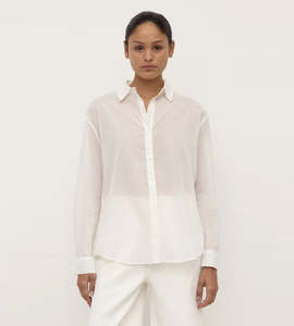 Assembly Label | Ida Long Sleeve Shirt | White