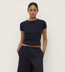 Tops: Assembly Label | Linley Rib Tee | True Navy