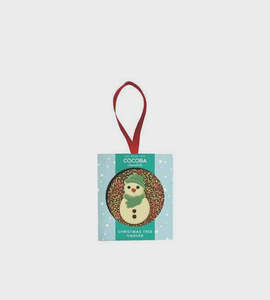 Cocoba Christmas Snowman Milk Chocolate Tree Hanger